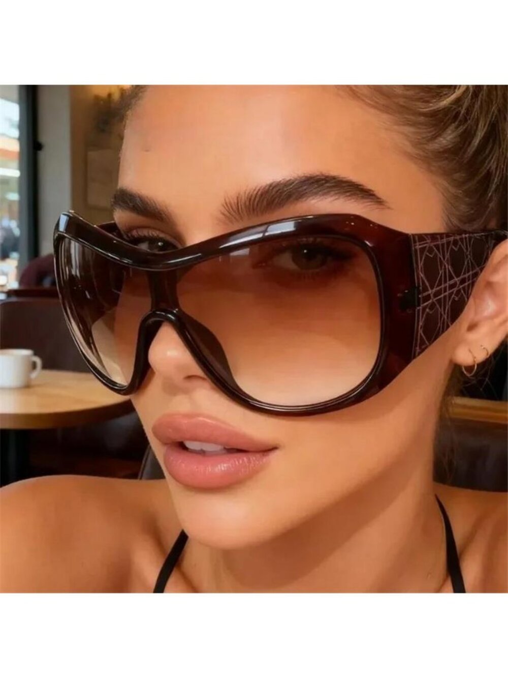 One Piece Oversized Y2K Sunglasses